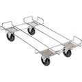 Global Industrial Wire Rack Dolly Base With 5 Poly Swivel Casters, 36Lx20W 832132